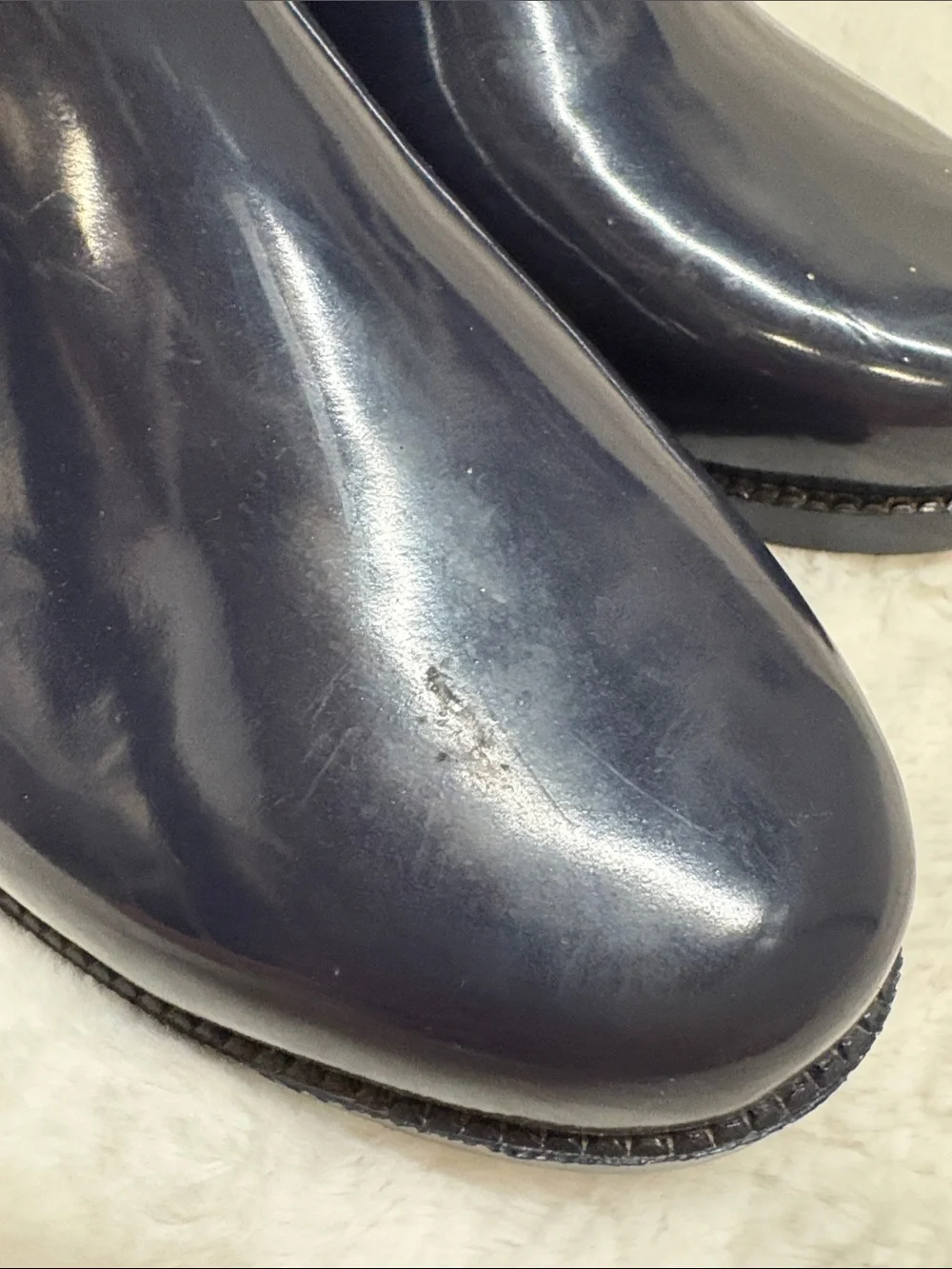 Electric Karma Navy Rain/Garden Boots Ankle Booties - Size 8